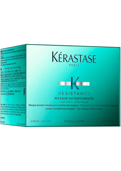 Resistance Masque Extentioniste Daha Uzun ve Güçlü Saçlar Için Onarıcı Maske 200 ml modelleri
