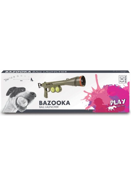 Bazooka Top Fırlatıcı Köpek Oyuncağı