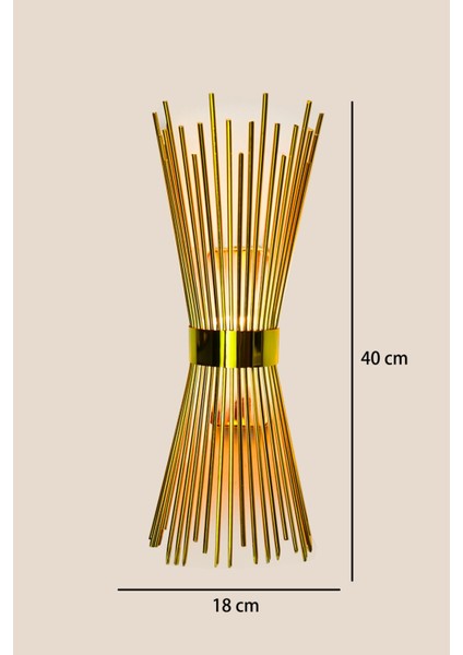 Kirpi Modeli Metal Çift Yönlü Gün Işığı Gold Duvar Aydınlatma Aplik-Pilli fırsatları