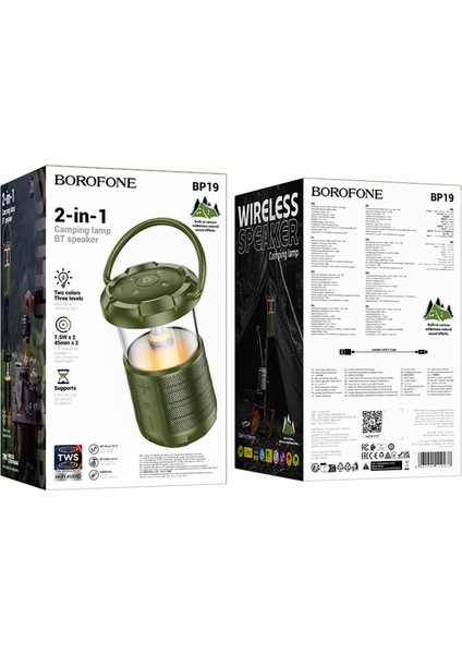 Kamp Lambası Ve Bluetooth Speaker Işıklı Kablosuz Speaker Bluetooth Hoparlör El Tutamaçlı Kampta Tatilde Ofis Ve Ev Için Usb Ve Tf Kart Girişli Kablosuz Hoparlör Bp19 fiyatları