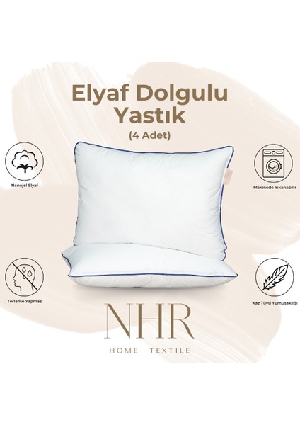 Nano Jel Dolgulu Otel Yastığı 50X70 1200GR / 4 Adet
