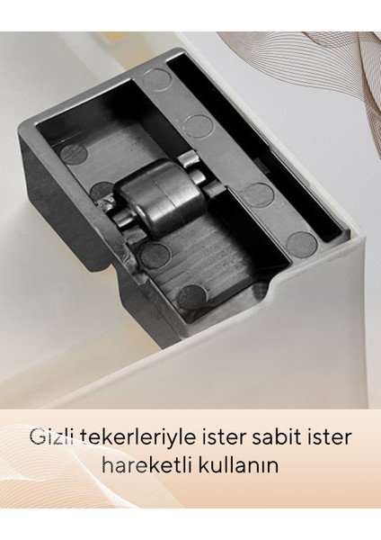 6 Raflı Çok Amaçlı, Geniş, Katlanabilir Dolap, Ayakkabılık ve Raf, Antrasit Gri