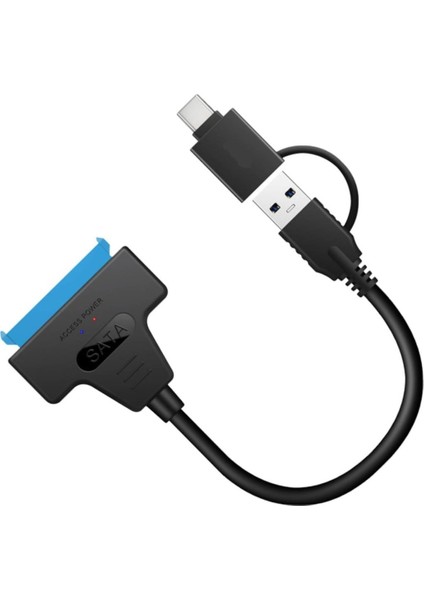 A4204 2in1 USB 3.0 Type-C To 2.5 Inç Sata HDD SSD Çevirici Dönüştürücü