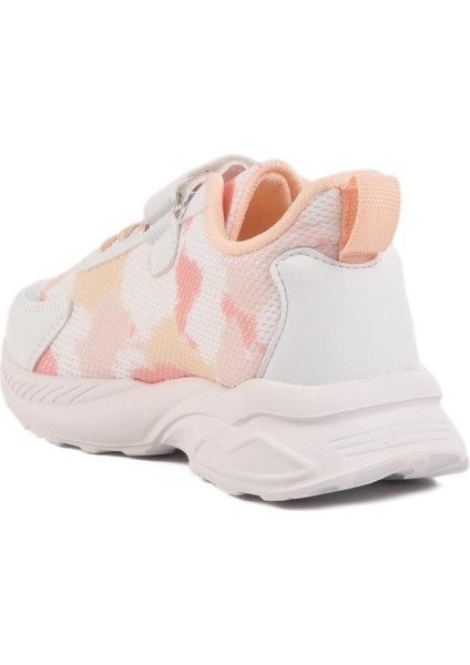 Beyaz-Pudra Hafif Esnek Çocuk Spor Ayakkabı Ruffon 2340 F fırsatları