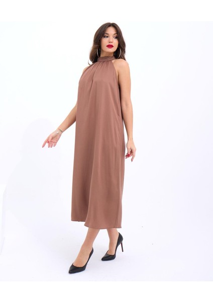 7144 Elbise-Kahve