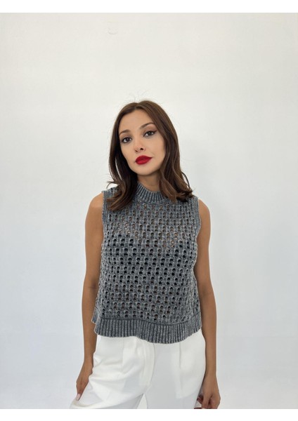 43021 Triko File Süveter-Antrasit fiyatları