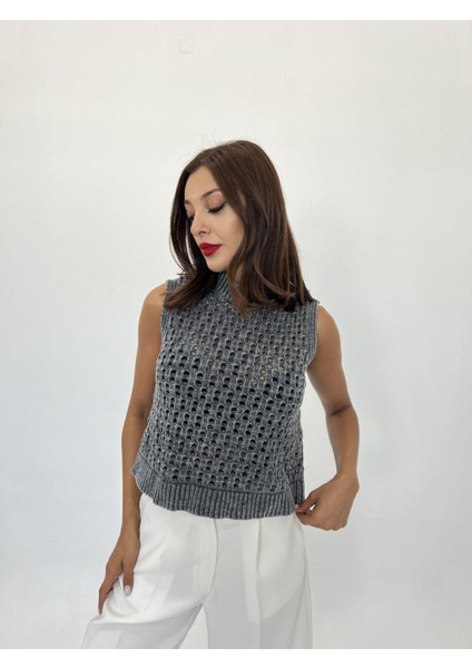 43021 Triko File Süveter-Antrasit fırsatları