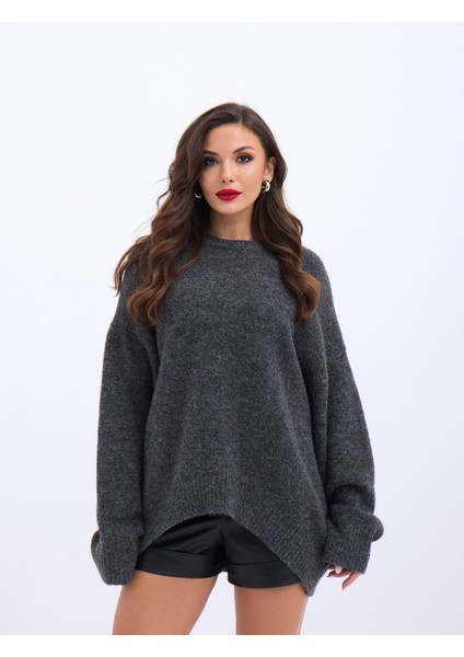 43101 Triko Önü Kısa Salaş Kazak-Antrasit