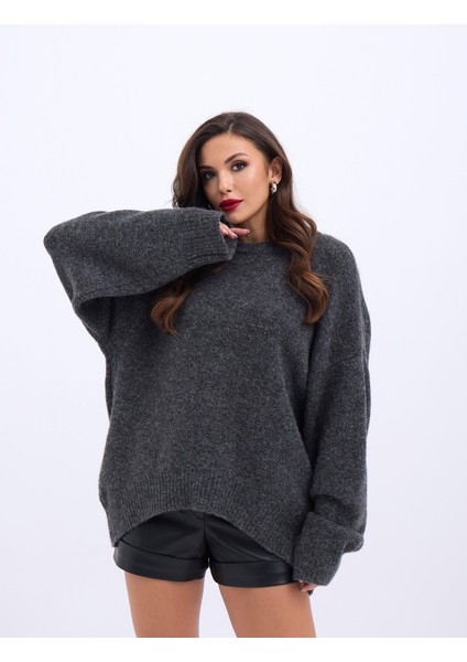 43101 Triko Önü Kısa Salaş Kazak-Antrasit fiyatları