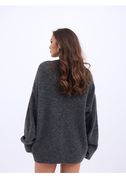 43101 Triko Önü Kısa Salaş Kazak-Antrasit fırsatları