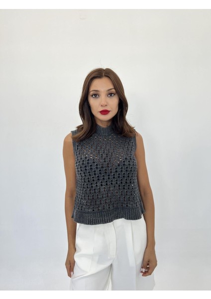 43021 Triko File Süveter-Siyah fiyatları