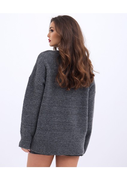 43141 Triko Yarım Balıkçı Salaş Kazak-Antrasit modelleri