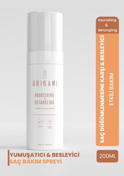 Hepsi Bir Arada Onarıcı ve Kolay Tarama Spreyi – Nourishing & Detangling Sprey-200ML