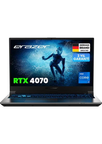 Deputy P60 MD62684 Intel Core i7 12650H 16GB 1TB SSD RTX4070 15.6" FHD 144Hz Taşınabilir Bilgisayar