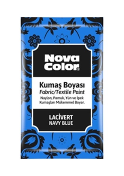 Toz Kumaş Boyası Lacivert - 4 Adet