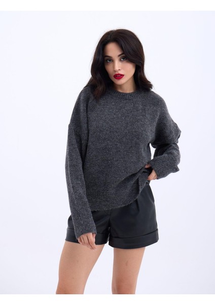 43031 Triko Yarım Balıkçı Kısa Kazak-Antrasit fırsatları