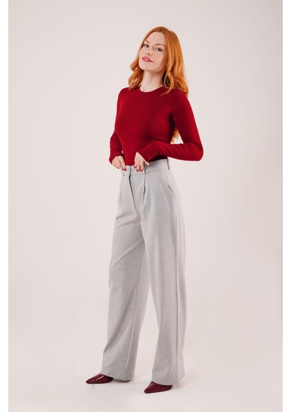 Premium Model Oturtmalı Gri Pantolon fırsatları