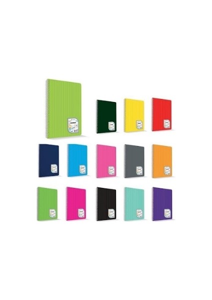 Colormaxi 72 Yaprak Çizgili 17X24 Defter Spiralli Pp Kapak - 4 Adet