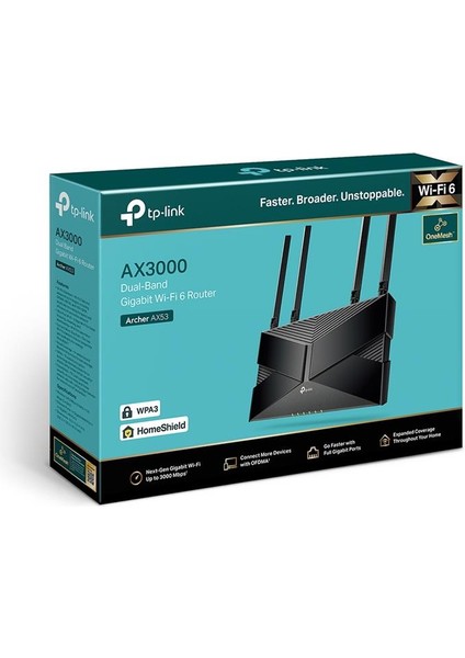 Archer AX53 AX3000 2402MBPS Dual Bant Gıgabıt Wı-Fı 6 Router