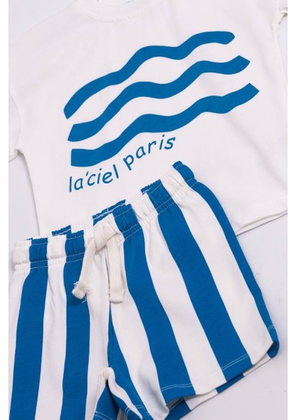 La’ciel Paris Çizgili Mavi Takım modelleri