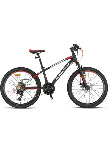 Xc 75 - 24 Mtb - 13' - 21 Vites - V.b - Mat Siyah-Gri/kırmızı