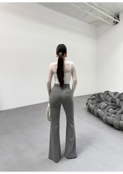 230 gr Poly Viscose Full Lycra Ispanyol Paça Pantolon fiyatları