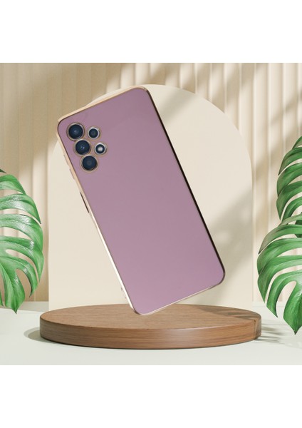 Samsung A13 Şanzelize Kılıf Lila Tdrtr