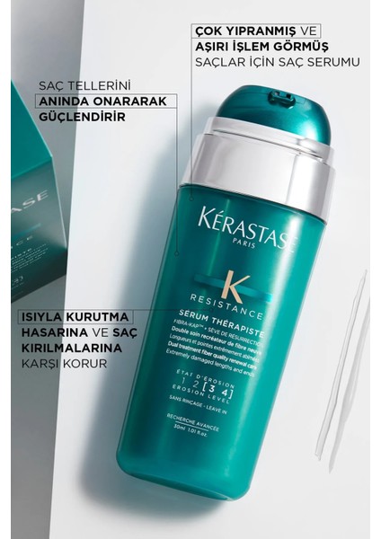 Resistance Serum Therapiste İşlem Görmüş Saçlar İçin Çift Fazlı Onarıcı Serum 30 ml modelleri