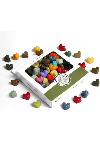 Mühür Mumu Eritme Kalp Boncuk Paket Model No: 700 Karışık