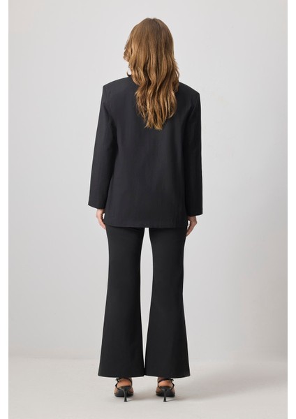 Gold Düğmeli Blazer Ceket