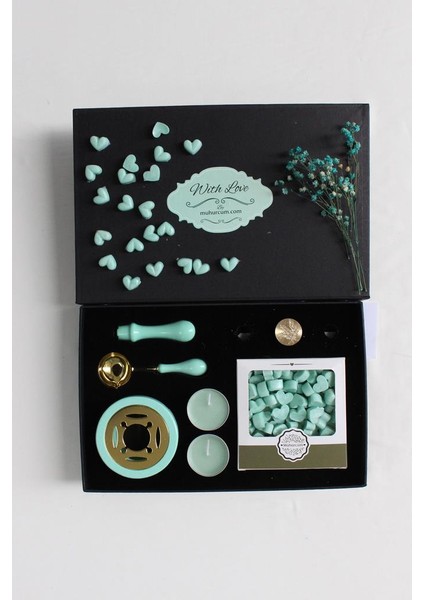 Mum Mührü Uygulama Seti Su Yeşili Kendin Yap Mühür Seti 7 Parça BBS1018 fiyatları