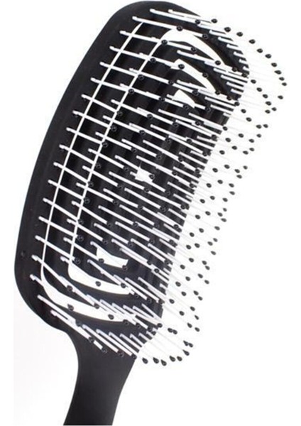 Üç Boyutlu Saç Fırçası Siyah ve Oval Saç Fırçası Pembe indirimleri