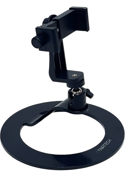 Masaüstü Telefon Tutucu Stand (Siyah Metal+Plastik Tutucu+ Hareketli Başlık) fırsatları