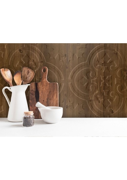 Kendinden Yapışkanlı 3D Kabartmalı Pvc Duvar Paneli Antik Solo Desen 41x41 cm/ 6 Adet /1 m²