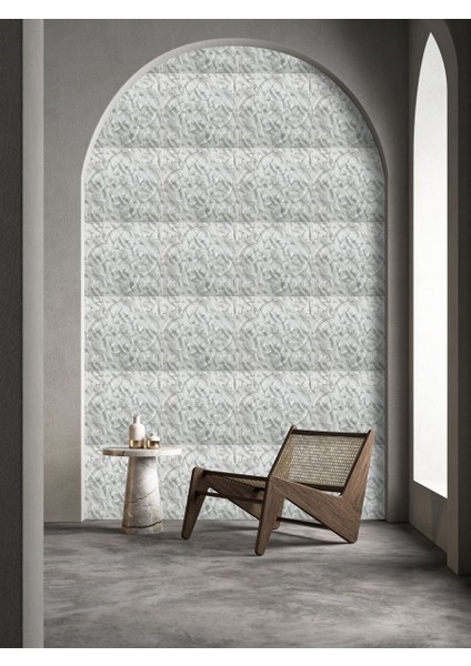 Kendinden Yapışkanlı 3D Kabartmalı Pvc Duvar Paneli Mermer Solo Desen 41x41 Cm/ 6 Adet /1 m²