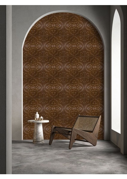 Kendinden Yapışkanlı 3D Kabartmalı Pvc Teak Solo Desen 41x41 cm/ 6 Adet /1 m²