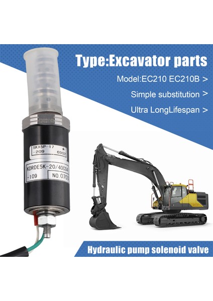8230-32080 SA8230-32080 Ekskavatör Parçaları EC210 EC210B Ekskavatör Hidrolik Pompa Solenoid Valfi Volvo EC290 240 (Yurt Dışından)