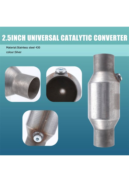 Adet 2.5 Inç Bükülmüş Evrensel Katalitik Konvertör Yüksek Akış Paslanmaz Çelik 425250 Egzoz Katalitik Konvertör (Yurt Dışından) indirimleri