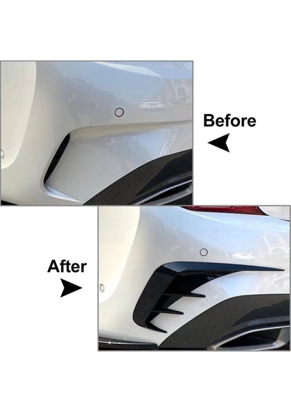 Siyah Araba Arka Tampon Ayırıcı Kanatlı Spoiler Bmw 3 Serisi G20 G28 318I 320I 330I 2019-2022 (Yurt Dışından) fırsatları