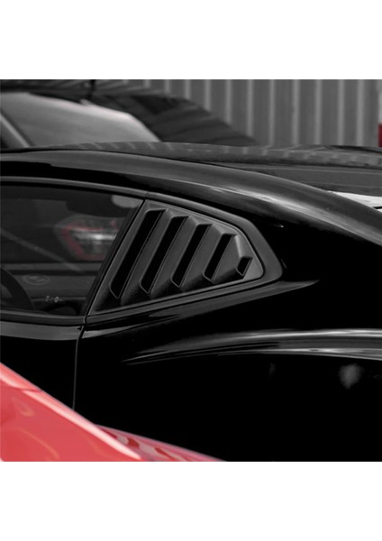 2016-2022 Chevy Camaro Için Mat Siyah 1/4 Arka Taraf Havalandırma Çeyrek Pencere Panjur Kepenk Kapağı Döşemesi (Yurt Dışından)