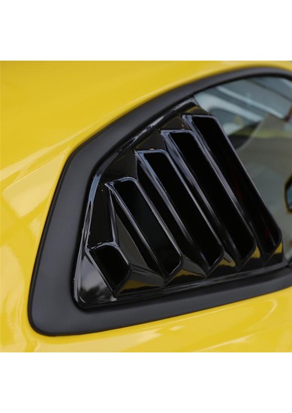 2016-2022 Chevy Camaro Için Mat Siyah 1/4 Arka Taraf Havalandırma Çeyrek Pencere Panjur Kepenk Kapağı Döşemesi (Yurt Dışından)