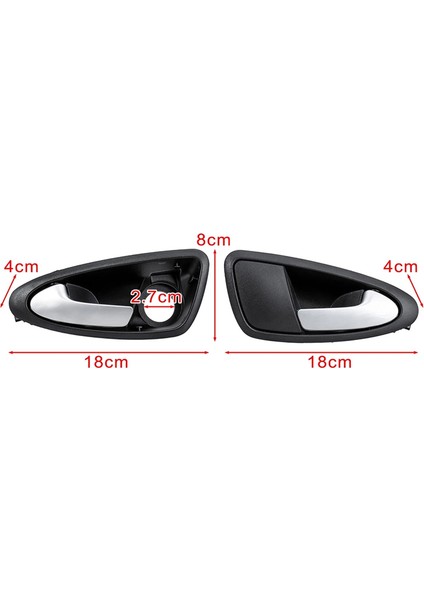 1 Çift Araba Iç Ön Sol Iç Kapı Kolu Değişimi Seat Ibıza 2009 2010 2011 2012 (Yurt Dışından)