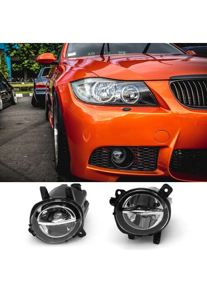 Bir Çift Araba Ön LED Sis Lambası Sis Lambası Drl Sürüş Lambası-Bmw F20 F22 F30 F35 Lcı W LED Bulds 63177248911 63177248912 (Yurt Dışından) fırsatları