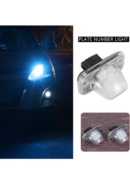 Araba 18SMD LED Plaka Numarası Işığı-Vw Transporter T4/caravelle Mk4/multivan Passat B5 B6 Kombi Eurova (Yurt Dışından)