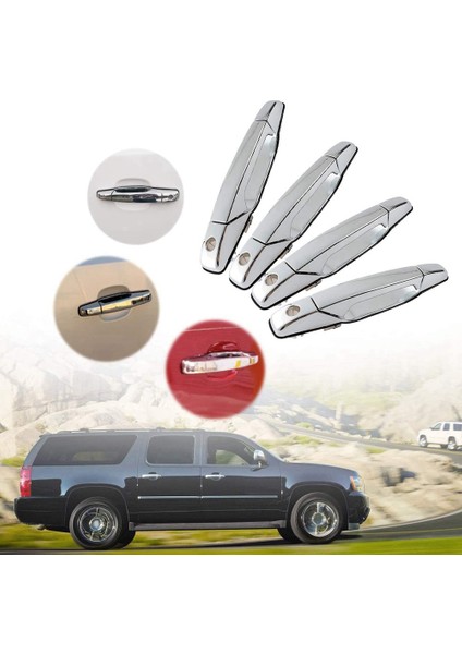 Cadillac Chevy Silverado Gmc Sierra Yukon Için 1 Takım Dış Kapı Kolu 22738721 15915659 22738722 15915660 (Yurt Dışından) modelleri
