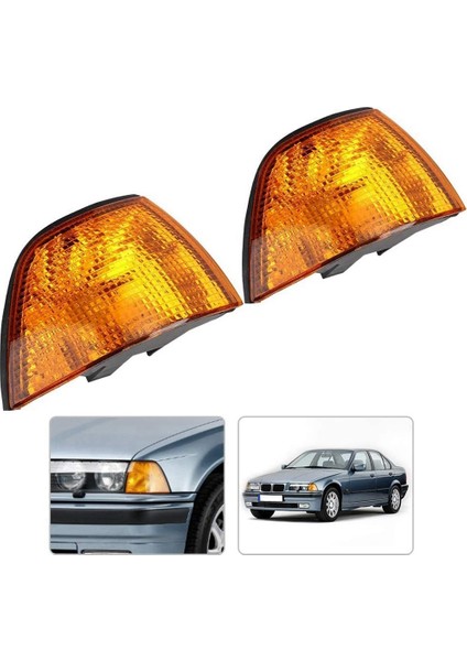 Bmw E36 Sedan 1992-1998 Için Ampul Dönüş Sinyali Göstergesi Olmadan 2 Adet Araba Köşe Işık (Yurt Dışından) fırsatları