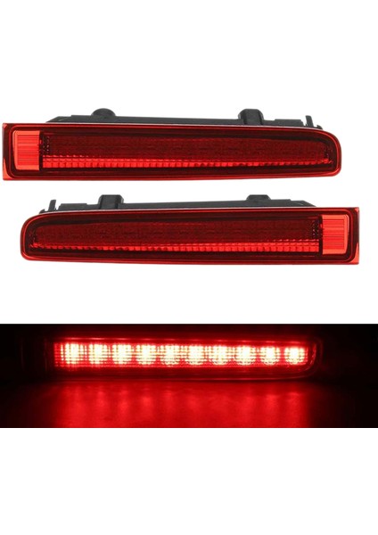 Adet Araba Üçüncü Yüksek Fren Lambası Ahır Kapı Arka Fren Lambası Yüksek Dağı Stop Lambası-Vw T5 T6 Multivan Caravelle 2003-2016 Kırmızı (Yurt Dışından)
