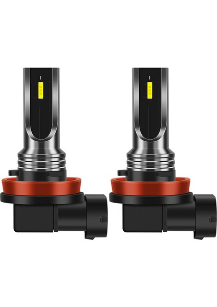 2 Adet Mini Csp LED Canbus Araba Far Sis Lambası 16000LM 6smd Ampuller 3000K Sarı Işık Otomatik Dönüş Sinyalleri (Yurt Dışından)