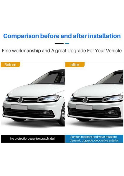 Vw Polo 2019 2020 2021 Ön Tampon Sis Farı Kaşları Spoiler Dekoratif Kaplama (Yurt Dışından) indirimleri