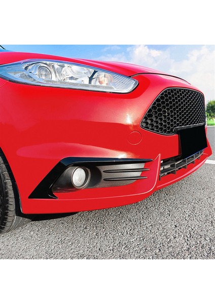 Araba Ön Tampon Ayırıcı Spoiler Dekoratif Kaplamalar Sis Farı Canard Ford Fiesta St Mk6 2012-2017 Parlak Siyah (Yurt Dışından)